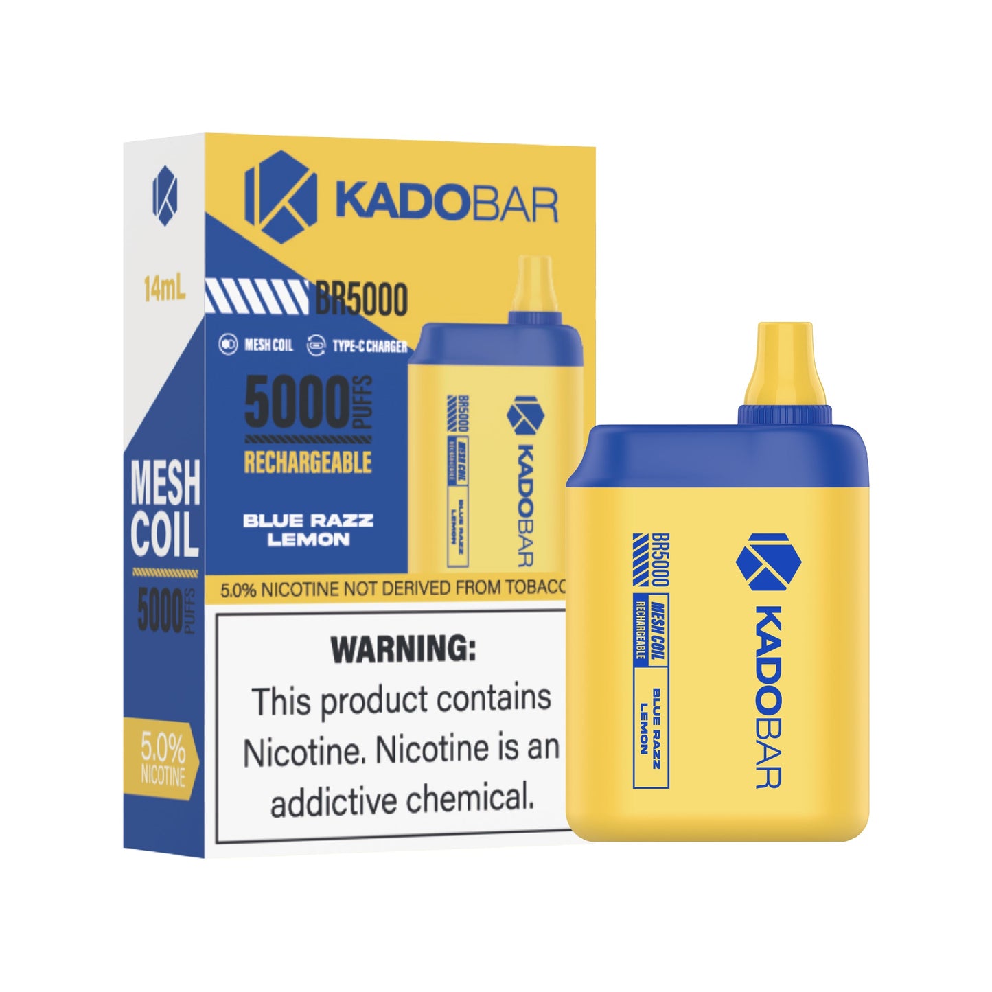 Kado Bar 5000 Puff 5% Nic 14mL Disposable